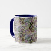 Mug Vintage Américaine Wisteria Fleurs violettes Flora (Devant gauche)