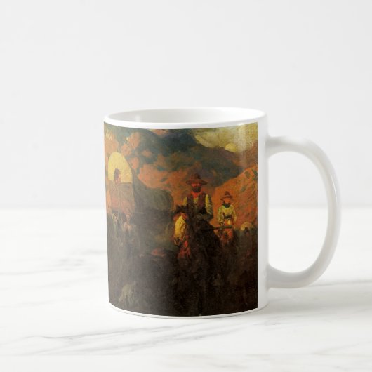 Mug Vintage American West, Overland Trail par Johnson (Droite)