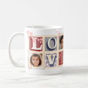 Mug Vintage AMOUR Saint Valentin Photos personnalisées