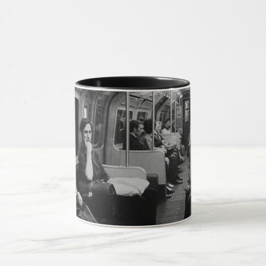 Mug Vintage Angleterre Londres train intérieur (Centre)