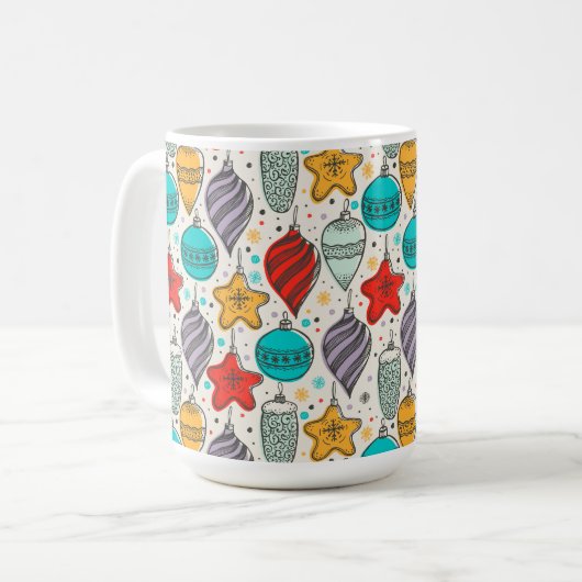 Mug Vintage Arbre de Noël (Devant gauche)