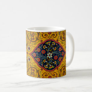 Mug Vintage Art Floral Perse Décoratif
