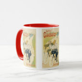 Mug Vintage Art Nouveau, Bicyclettes Gladiator Cycles (Devant gauche)