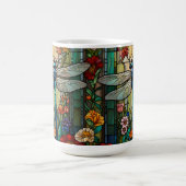 Mug Vintage art nouveau dragonfly boho chic (Centre)