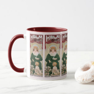 Mug Vintage Art Nouveau Helm Cacao par Privat Livemont