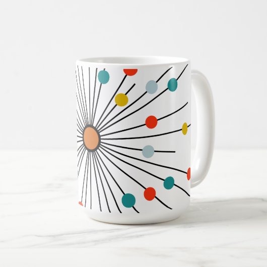 Mug Vintage Atomic Dot Rétro (Devant droit)