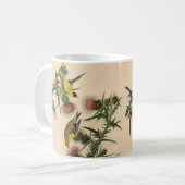 Mug Vintage Audubon American Goldfinch Peinture d'oise (Devant gauche)