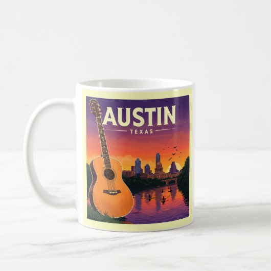 Mug Vintage Austin Texas (Gauche)