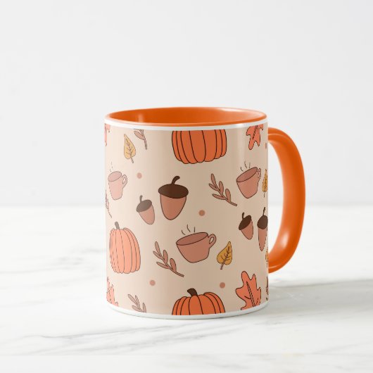 Mug Vintage automne (Devant droit)