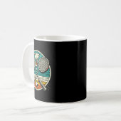 Mug Vintage Badminton Rackets Shuttle Crossed Rackets (Devant gauche)