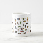 Mug Vintage Beetle Insect Pattern Entomology Nature (Centre)