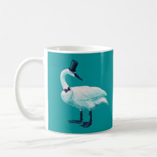 Mug Vintage Bird Chic : Gentlemen in Bow Cravate Top H