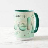 Mug Vintage Botanical Lovely Personalized Keepsake (Devant droit)