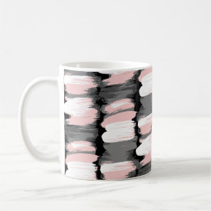 Mug Vintage brosse, décoration dans les tons gris-rose