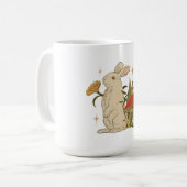 Mug Vintage Bunny & Mushroom Artwork T-Shirt (Devant gauche)