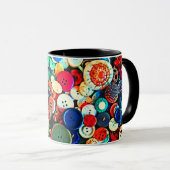 Mug Vintage Buttons (Devant droit)