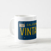 Mug Vintage Cali | Plaque d'immatriculation Rétro 1969 (Devant gauche)
