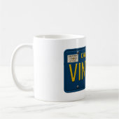 Mug Vintage Cali | Plaque d'immatriculation Rétro 1969 (Gauche)
