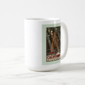 Mug Vintage California Redwoods Travel (Devant droit)