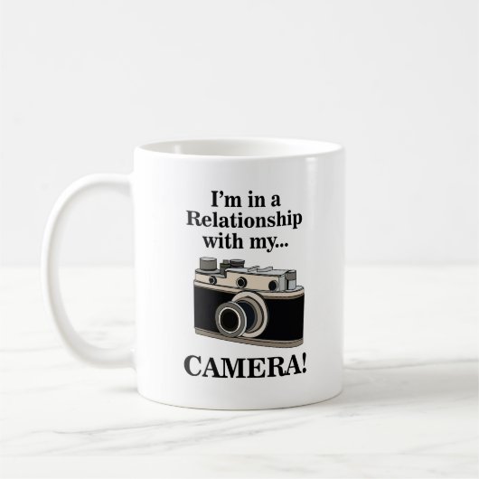 Mug Vintage Camera Funny Photographer  (Gauche)