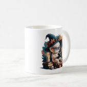 Mug Vintage Cartoon Mummy Gothic, Vibes d'Halloween (Devant droit)