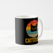 Mug Vintage Cattitude Cat (Devant droit)
