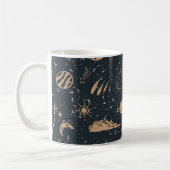 Mug Vintage Celestial Space Pattern (Gauche)