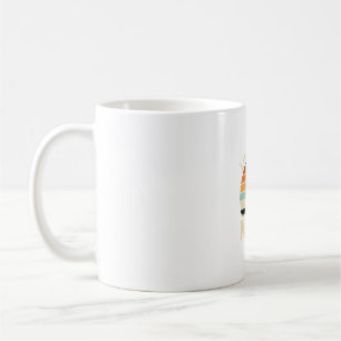 Mug Vintage Chat Coucher de Soleil Design_1