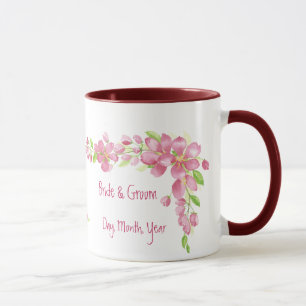 Mug Vintage Cherry Blossom Enregistrer le Mariage de d