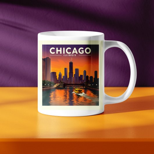 Mug Vintage Chicago Illinois
