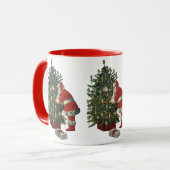 Mug Vintage Christmas, Santa Claus with Presents (Devant gauche)