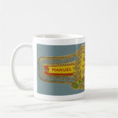 Mug Vintage Cigar Étiquette Art, Manuel Lopez Imperial (Gauche)