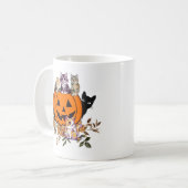 Mug Vintage Citrouille Patch Shirt Rustic Fall Graphis (Devant gauche)