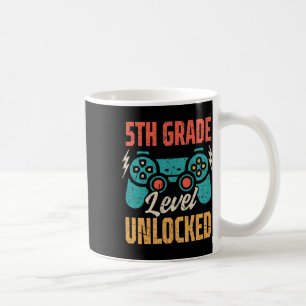 Mug Vintage Ck À L'École 5e Classe Niveau Déverrouillé