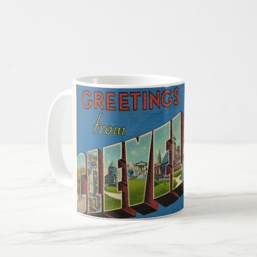 Mug Vintage Cleveland Ohio (Devant gauche)