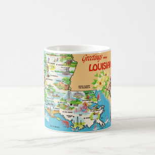 Mug Vintage Coloré de Louisiane