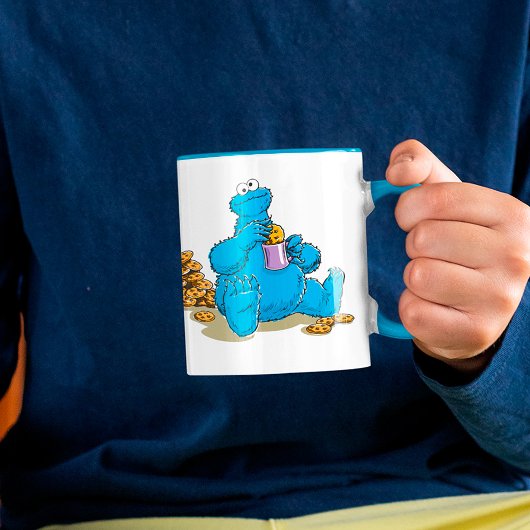 Mug Vintage Cookie Monster Manger Cookies