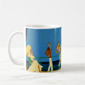 Mug Vintage Côte d'Azur Voyage en France (Gauche)
