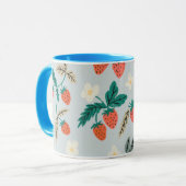 Mug Vintage Cottagecore Strawberry Pattern (Devant gauche)