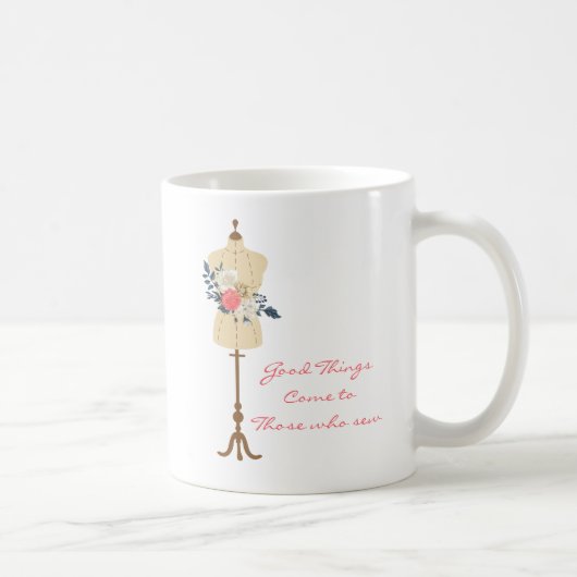 Mug Vintage couture robe mignonne (Droite)