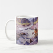 Mug Vintage Cowboy, Panning Gold, Wyoming par Leigh (Gauche)