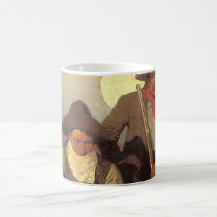 Mug Vintage Cowboys, l'étape de la paye par NC Wyeth