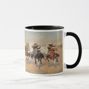 Mug Vintage Cowboys, une touche pour le bois par Remin