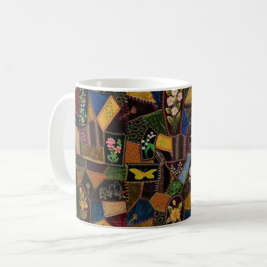 Mug Vintage Crazy Quilt (Devant gauche)