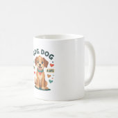 Mug Vintage Cute Rescue Dog Save A Life Cartoon Puppy  (Devant droit)