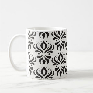 Mug Vintage damassé floral sans couture motif. Tablett
