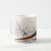 Mug vintage de faisan illustré (Devant gauche)