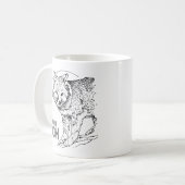 MUG VINTAGE DE FOURNITURE D'ARGENT (Devant gauche)