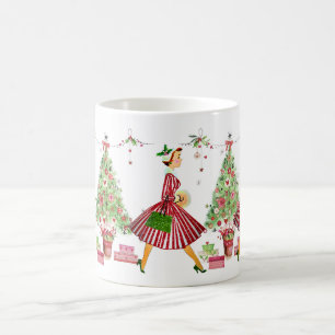 Mug vintage de Noël 1950