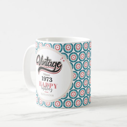 Mug Vintage depuis - 1973 (Devant gauche)